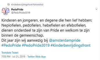 Kinderbevrijdingsfront pride amsterdam
